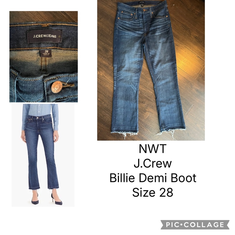 J. Crew Women's Dark Blue Boot Cut Jeans